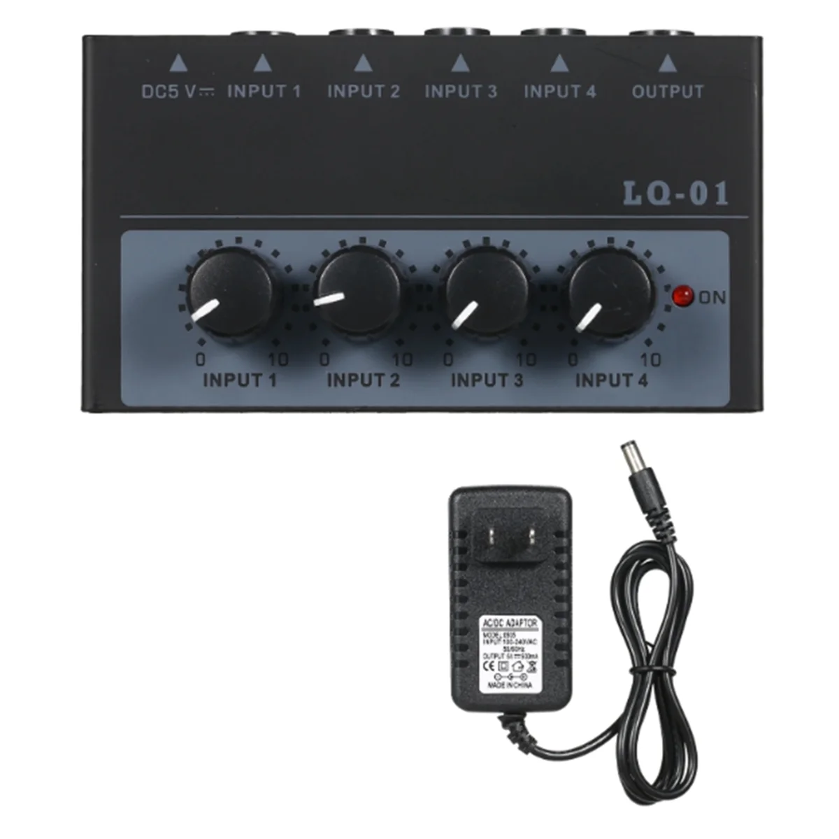 

Hot sale Mixer Ultra Low Noise 4 Channel Mixer 4 Input 1 Output DC 5V Mini Audio Mixer Microphone Guitar Bass Mixers US PLUG