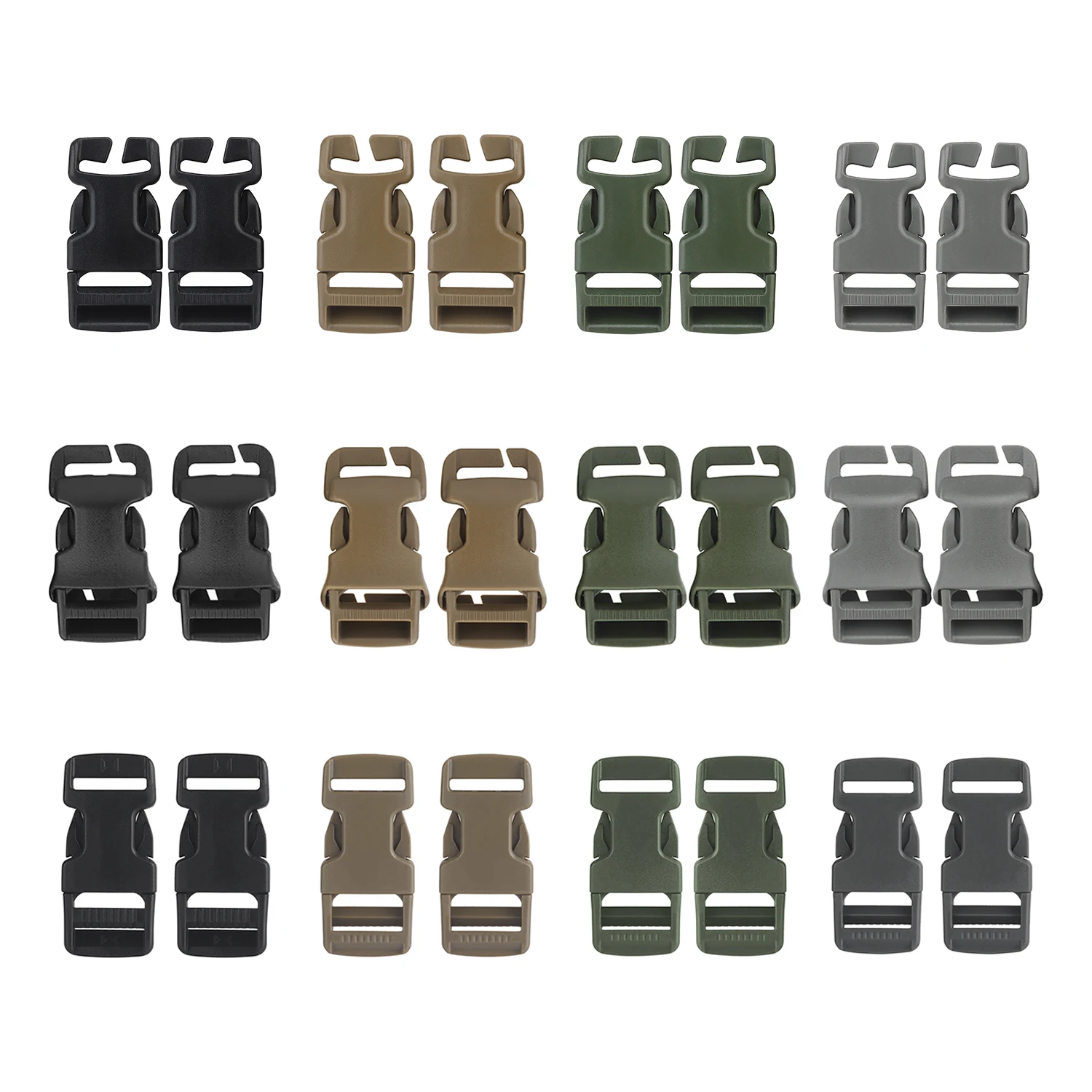 SRB/QAB/QAR Quick Attach Buckle Snap Fastener Press Stud Compatible With 2CM 2.5CM Webbing Strap