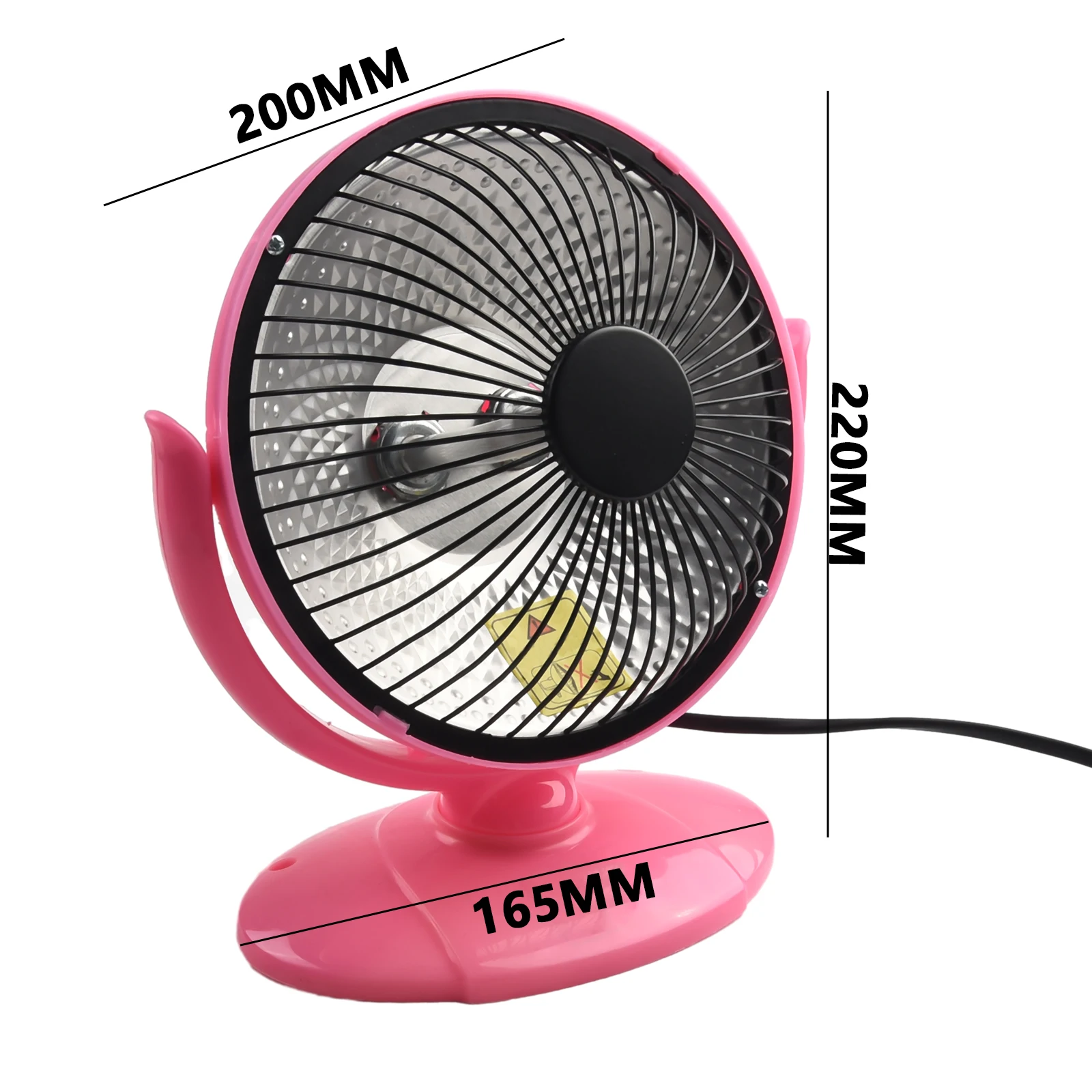 Electric Fan Heater Fan Heater Air Heater Safe And Reliable Silent Operation 200W Heating 6Inch Heat-resistant