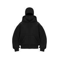 Hoodie Men's Soild Color Double layer Hoodie Sportswear 2025 New Edition Balaclava Autumn/Winter Warm Fashion Personalized