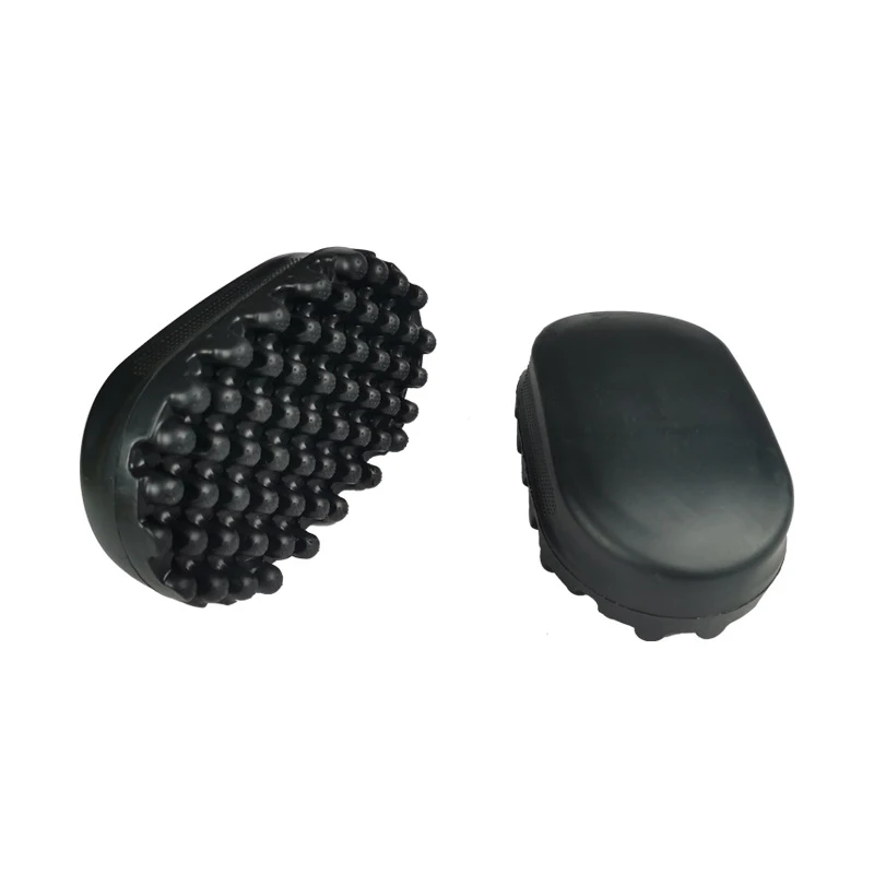 Peigne torsadé portable pour cheveux, brosse à friser en caoutchouc bouclé durable, outil de livres de cheveux pour hommes, tête d'ananas lavable, beauté