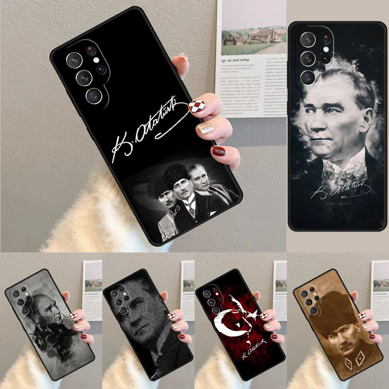Mustafa Kemal Ataturk weiche Silikon-Handyhülle für Samsung Galaxy Note 10 Pro S26 S25 S24 S23 S22 S21 Plus S25Ultra Capa Cover
