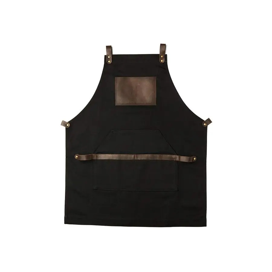 

Work Apron in NonWaxed Canvas with Cross Straps Adjustable