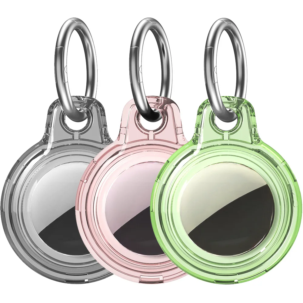 PC Protective Case for Apple Airtags Holder with Keychain Tracker Hard Shell for Airtags Drop-resistant Smart Accessories 2026