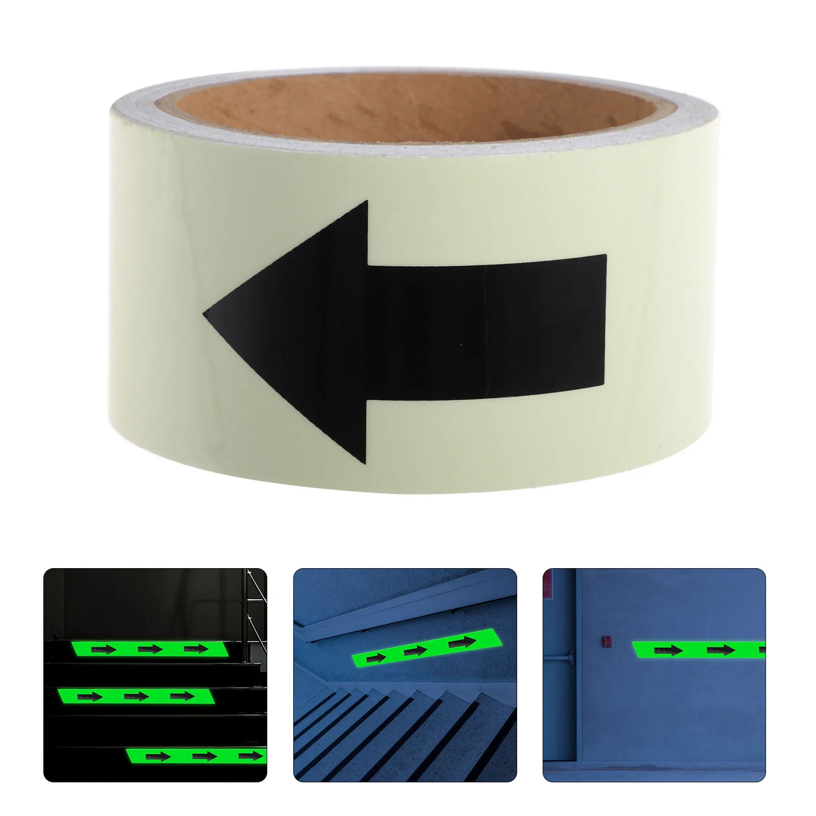

1 Roll Glow In The Dark Luminous Tape For Stairs Directions Indication Green Fluorescent Pvc Adhesive Sticker Indoor Outdoor