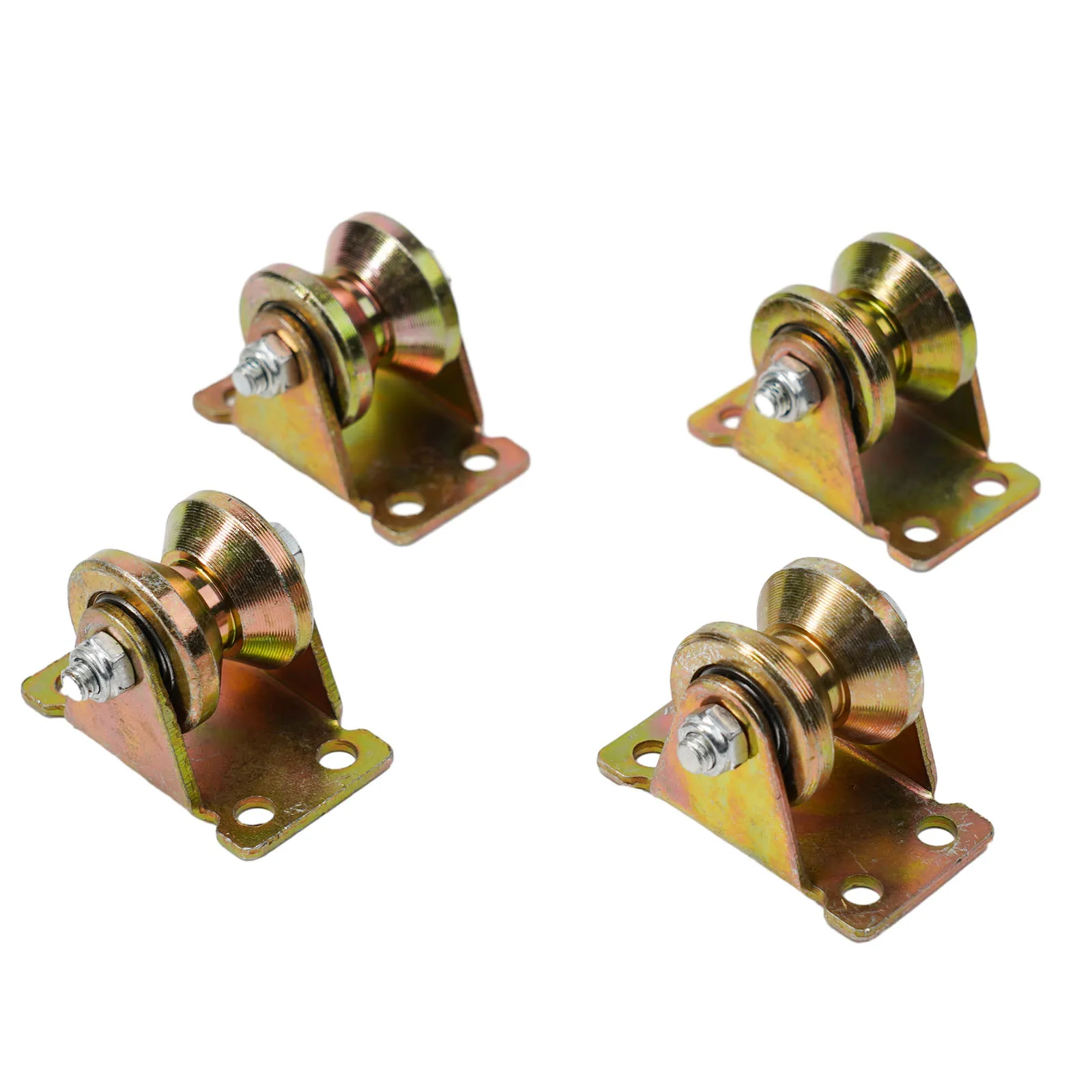 

4 Pcs Wheel Heavy Duty Rigid Caster For Inverted Track Sliding Gate Home Improvement Door Hardware Accessories