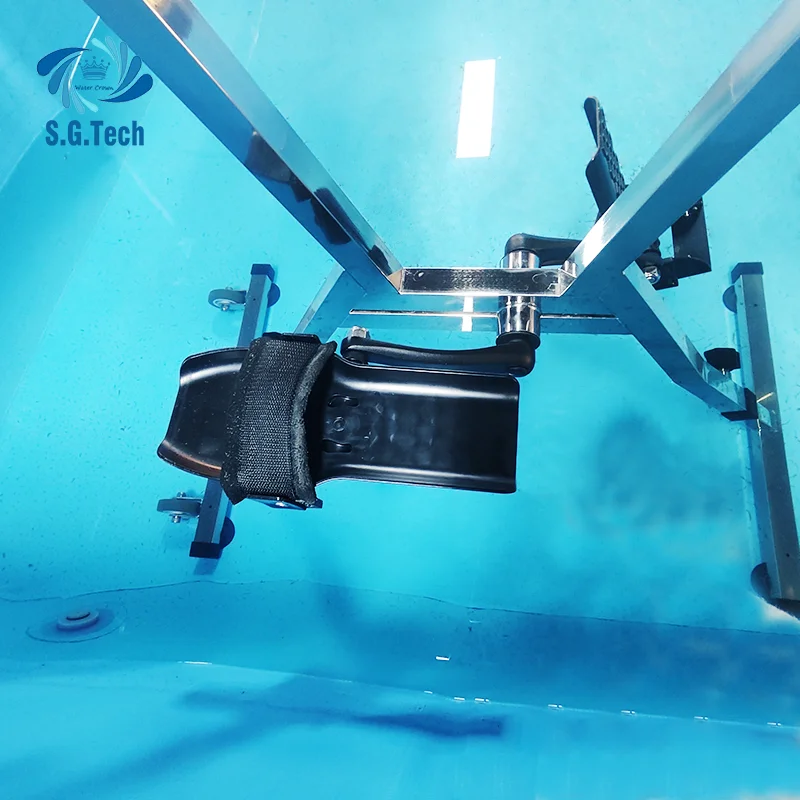 Water Crown SGUB Stainless Steel Exercise Bike Underwater Swim Training Tool Accessory Increased Resistance for Pool Use