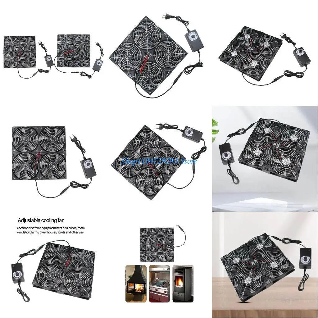 

Вентиляционный вентилятор Y2GD 24x24cm 2750RPM Осевой охлаждающий набор вентилятора для рабочей станции и выхлопных станций с В