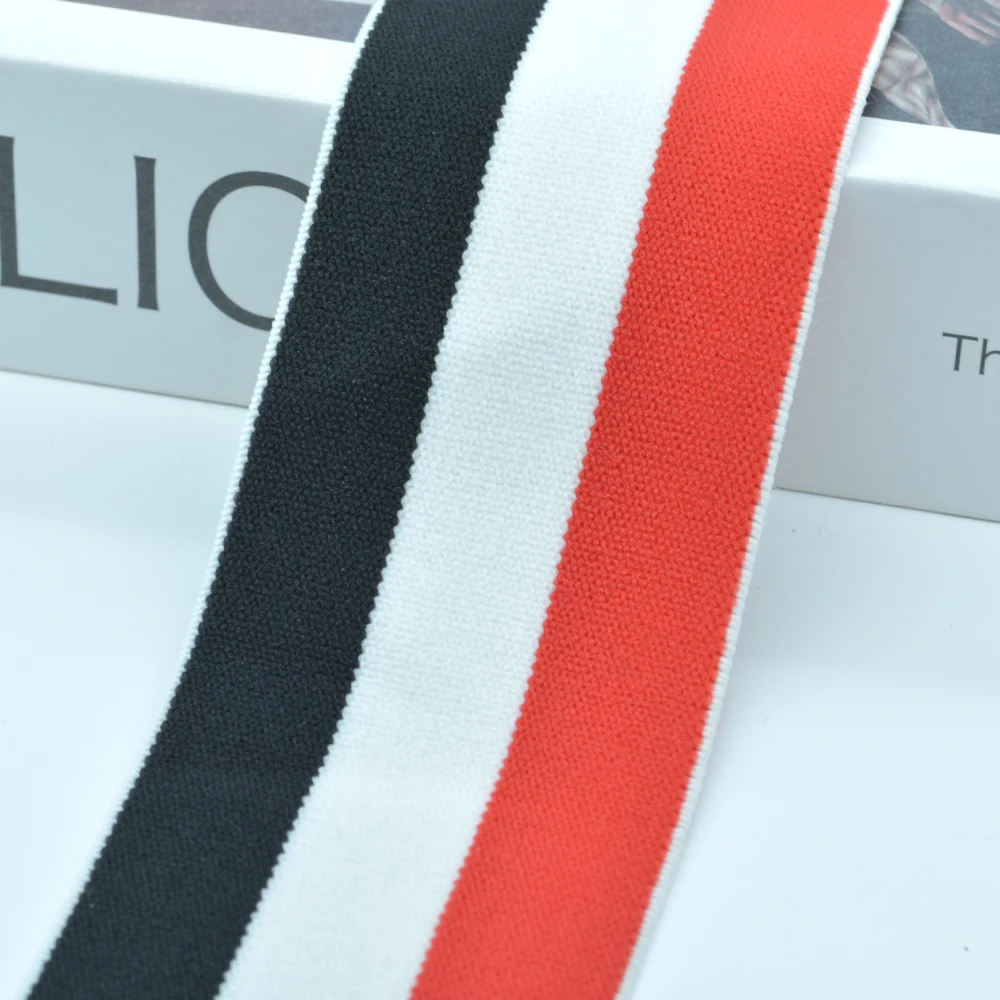 fashion stripe Elastics rope Rubber bands sewing accessories for diy Trousers bag pants clothing Ribbon strap 50mm