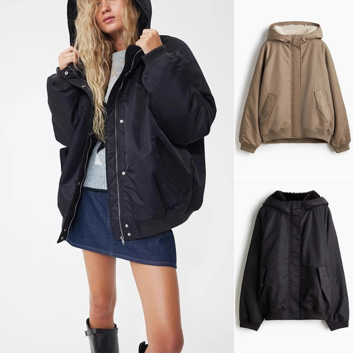 

Осень-зима свободного кроя Pilot ort Jaet женская простая верхняя одежда из полиэфирного волокна длинное пальто на молнии све