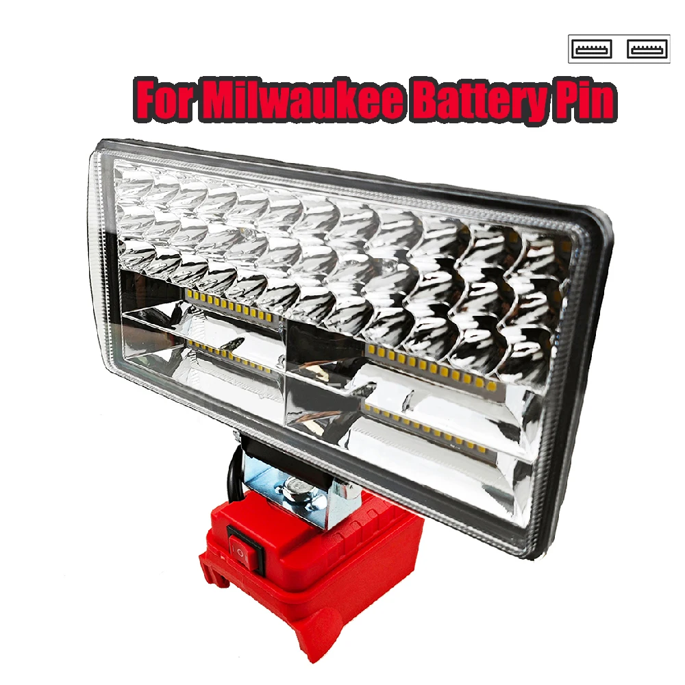 

8 Inch Led Tool Light For Dewalt 20V Battery For Miwaulkee Spotlights 90W Portable High Brightness LED Work Light For Makita