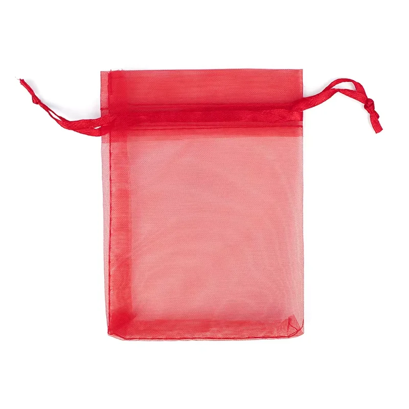 9X12cm 100pcs Colorful organza bags gauze bags gift bags small pouches candy jewelry packaging wedding gift bolsa fabric bolsa image 3
