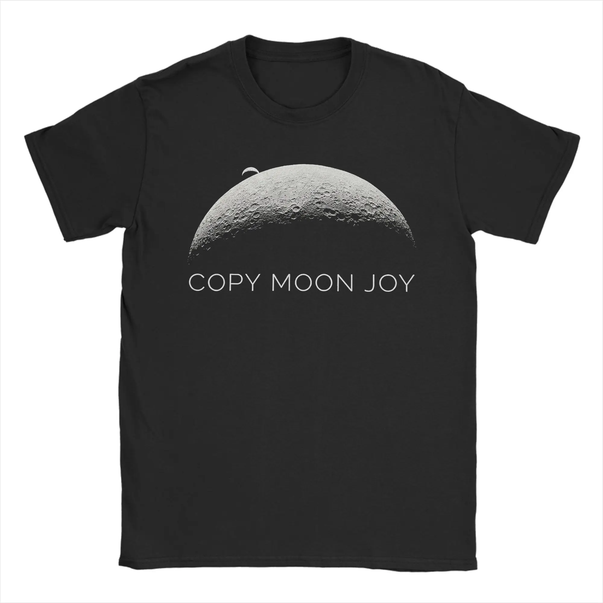Copy Moon Joy T Shirt Men Women Cotton Vintage T-Shirt O Neck  Tees Short Sleeve Tops 4XL 5XL