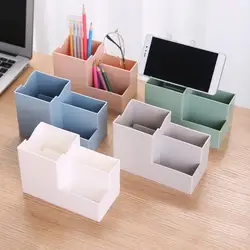 Desktop Pen Holder Organizer Multi-functional Stationery Container Storage Cosmetics Makeup Tools Rack School office Utensils