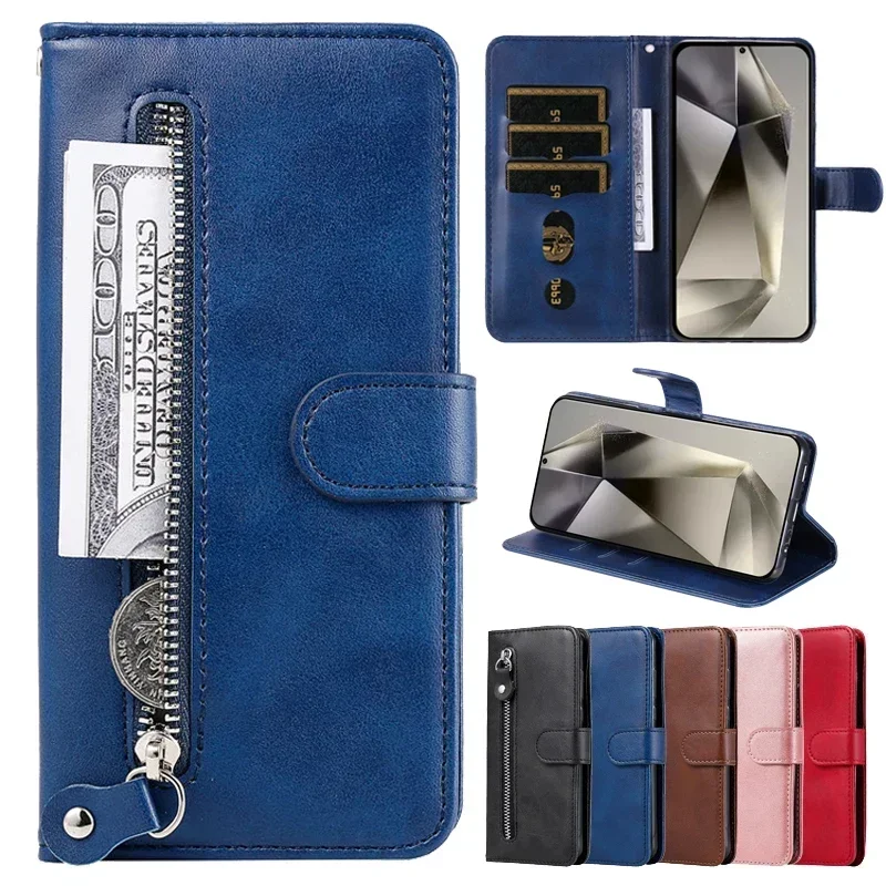 

Magnetic Wallet Flip Cover For Xiaomi Poco F4 GT X4 NFC M4 Pro 5G C40 PocoF4 PocoX4 5G Leather Case Zipper Bags Protective Coque
