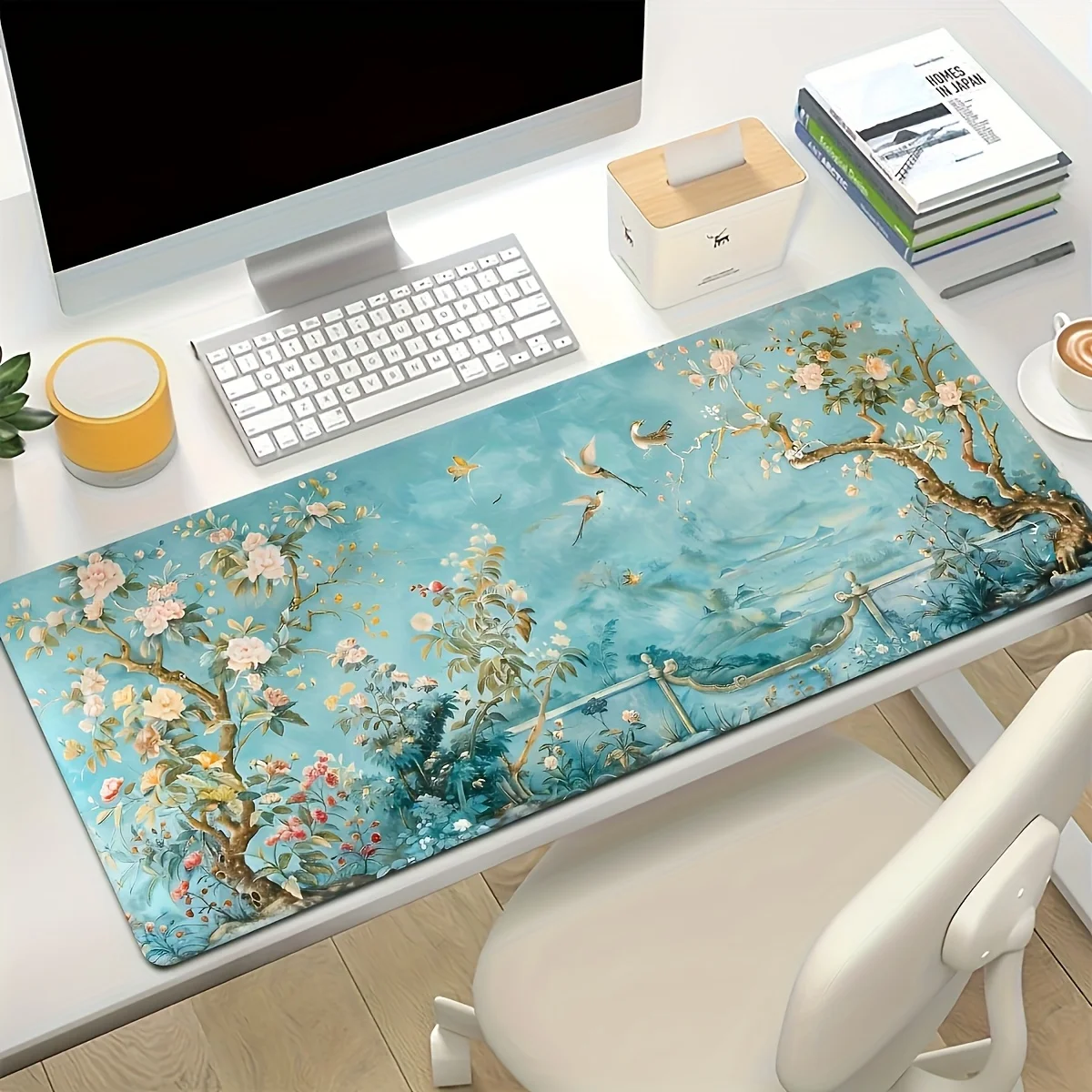 

Comfort Mouse Pad Office Desk Mat Cloth Surface Natural Rubber Base for Computer PC Laptop Keyboard Work Desk Protector Mat Gami