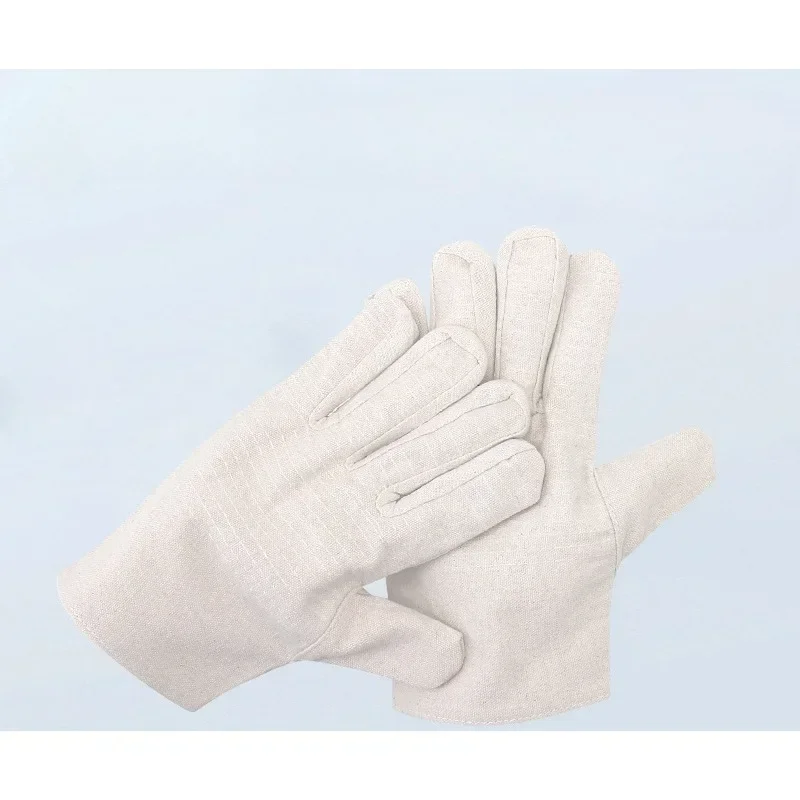 Long Welding Leather Welding Gloves Welder Argon Working Protective Glove High Temperature Resistant Gloves Canvas Mens