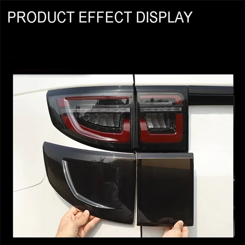 

A21F-4Pcs Car Rear Light Hoods Decoration Tail Lamp Guards Cover Trim For Land Rover Discovery Sport 2020-2022