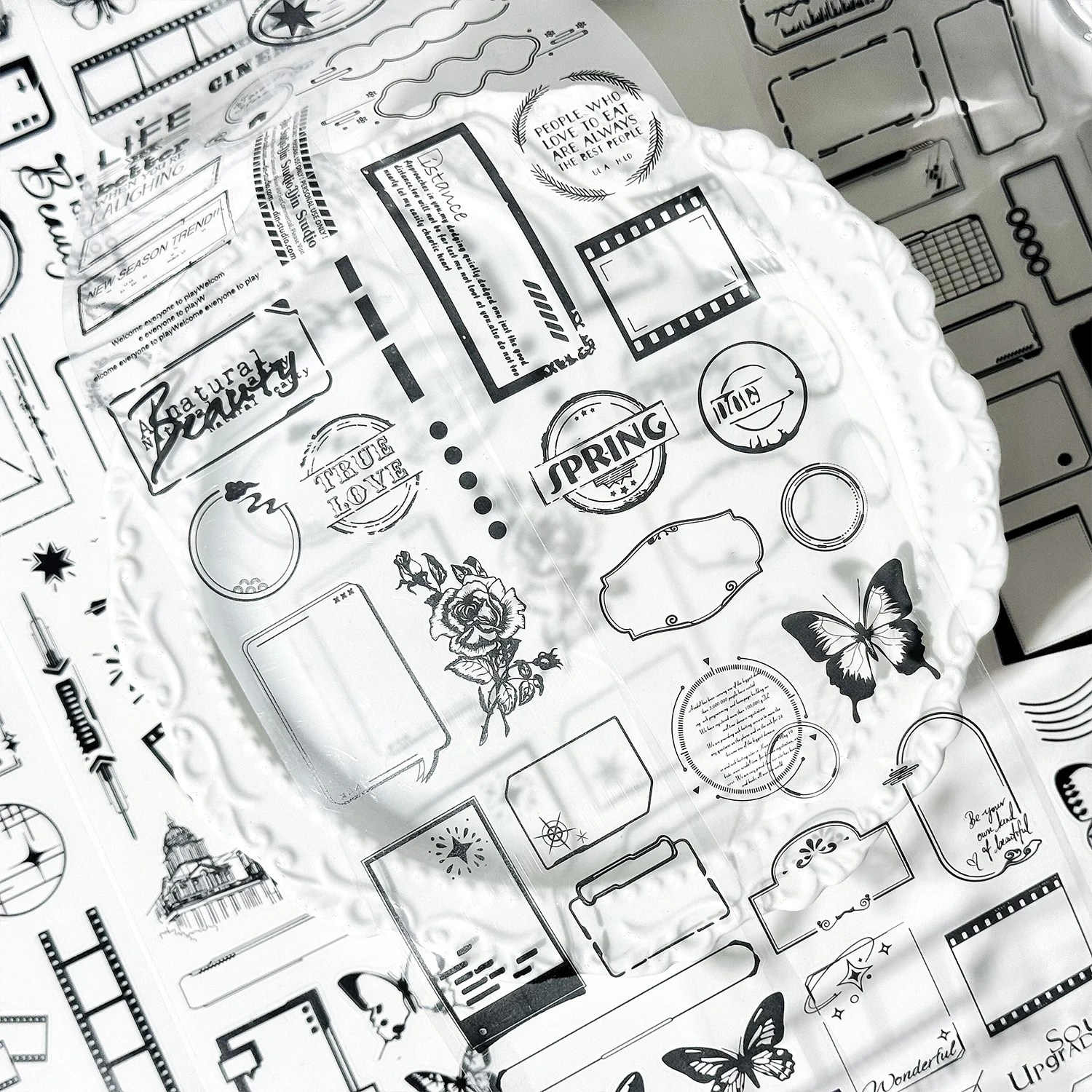 2 แพ็ค/ล็อต Old Dream Melody Series น่ารักน่ารัก Retro ตกแต่งเทป PET