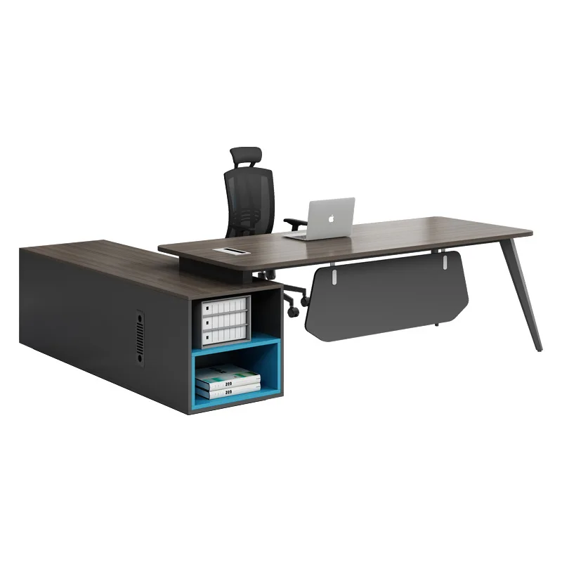 

Стол Boss Простой современный класс Президентский менеджер Супервизор Комбинация одного офисного стола и стула