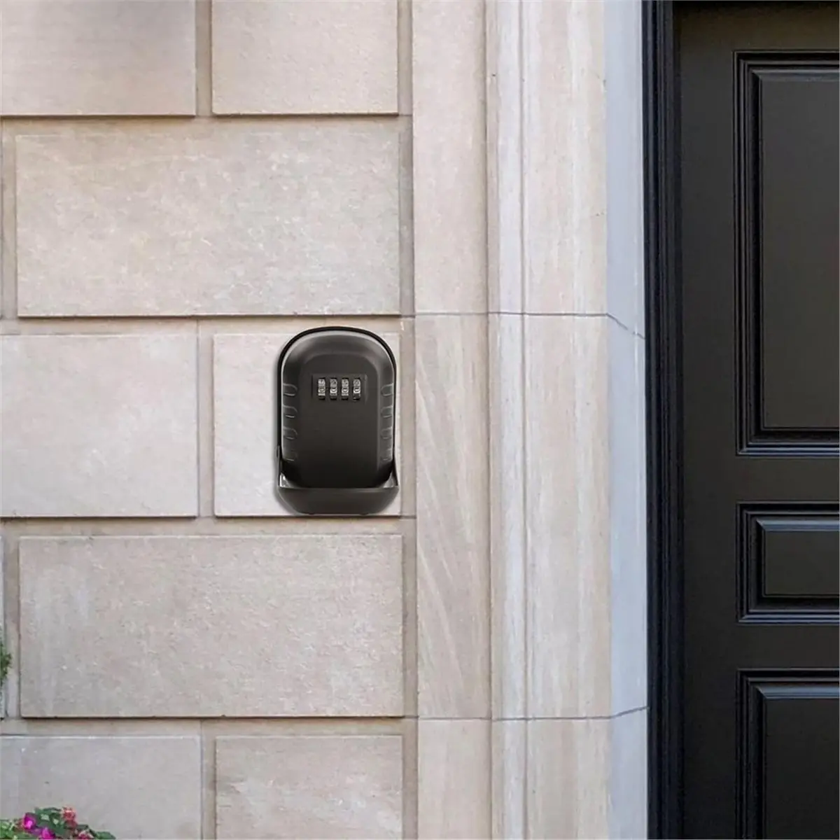 A89X Metal Key Lock Box with Combination, 6-10 Keys Capacity, Anti-Dust Cover & Wall Mount Storage for Home, Office, Outdoor