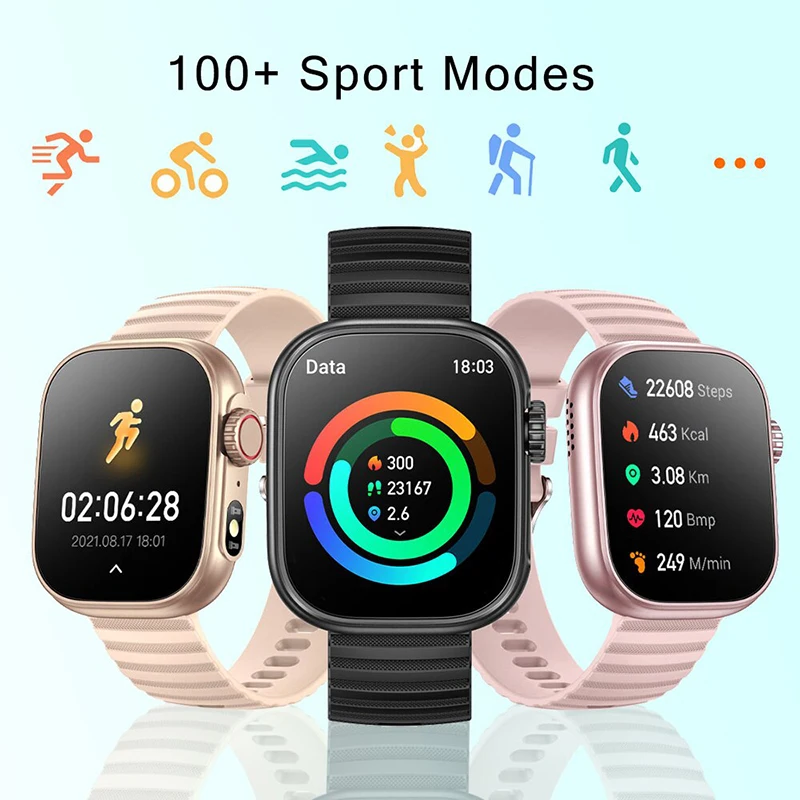 Xiaomi New Watch Smart Watch NFC Men Women GPS Track Bluetooth Call BT Music Games Wireless Charging SmartWatch For Android lOS