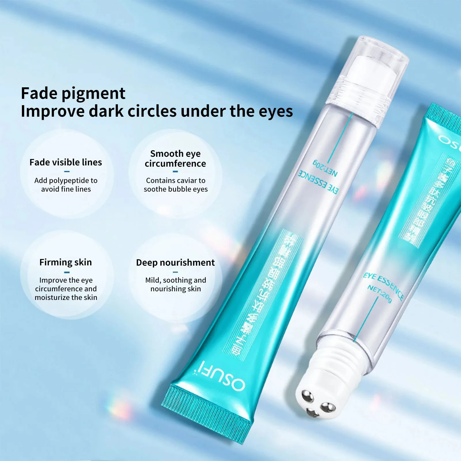 Anti-Wrinkle Eye Cream Fades Fine Lines Anti Dark Circles Skin Serum Remove Eye Bags Puffiness Anti-Aging Firmness Eyes Care New