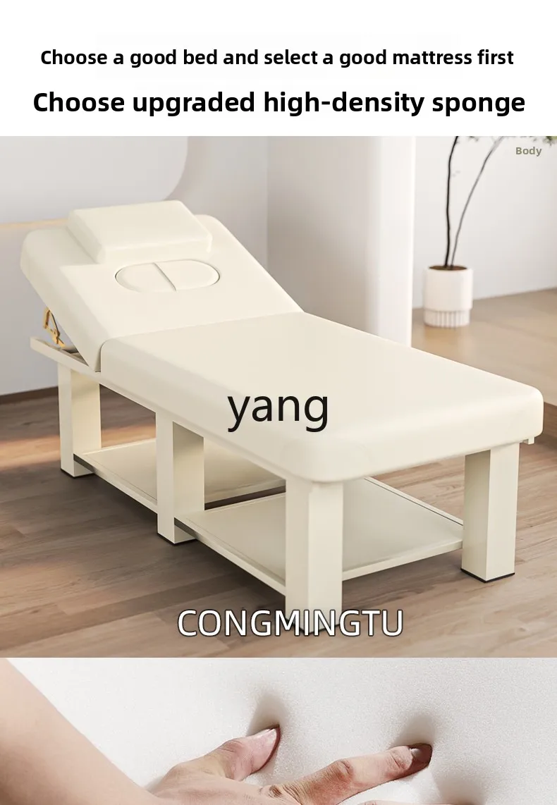 LH beauty salon special face wash pattern embroidery body bed with hole