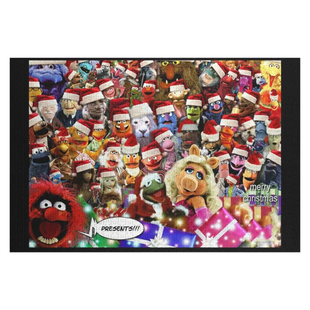

The Muppets Christmas All Character Group Jigsaw Puzzle Wooden Boxes Personalized Custom Name Child Toy Puzzle