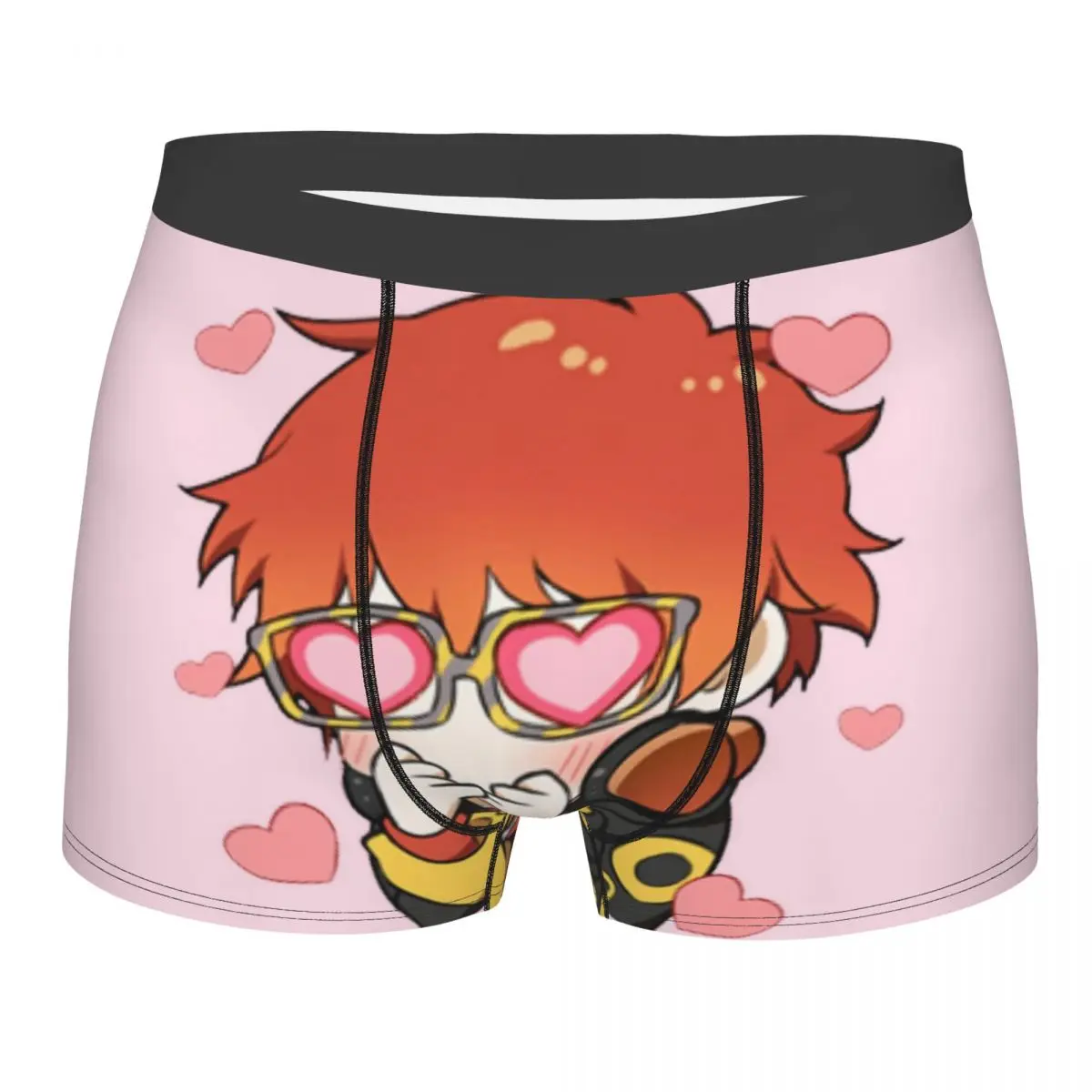 Men Mystic Messenger 707 Emoticon Boxer Shorts Panties Soft Underwear Male Funny S-XXL Underpants