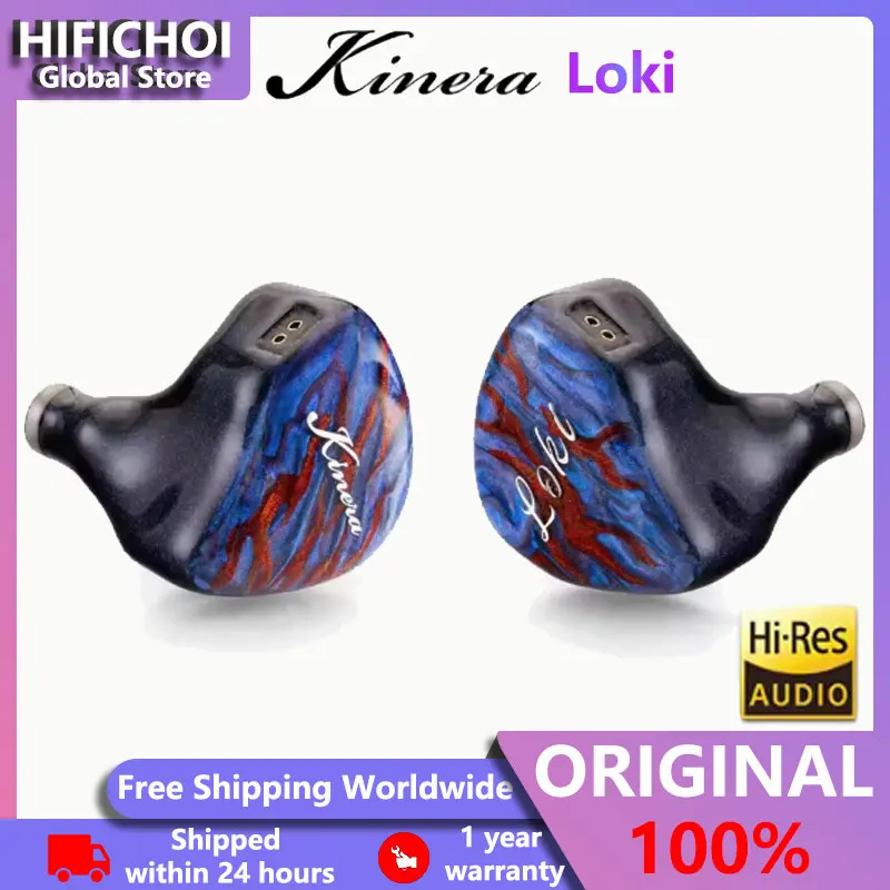 

Kinera Loki 1 DD+6 BA+4 EST+1 BC IEMs High Fidelity Headphones with HiFi Hybrid Multi-Driver Monitoring Ear Return