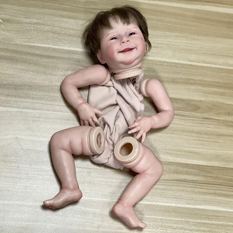 Kit de muñeca Reborn de 20 pulgadas, bebé durmiente realista con pelo plantado, pieza de muñeca pintada