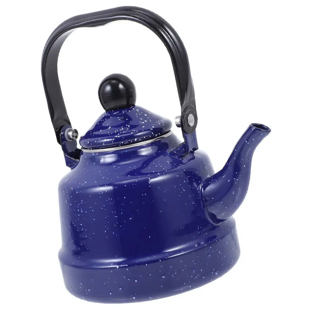 

Enamel Tea Kettle Large Capacity Retro Stove Top Teakettle For Home Kitchen Use Water Boiling Pot Kitchen Bar Tool