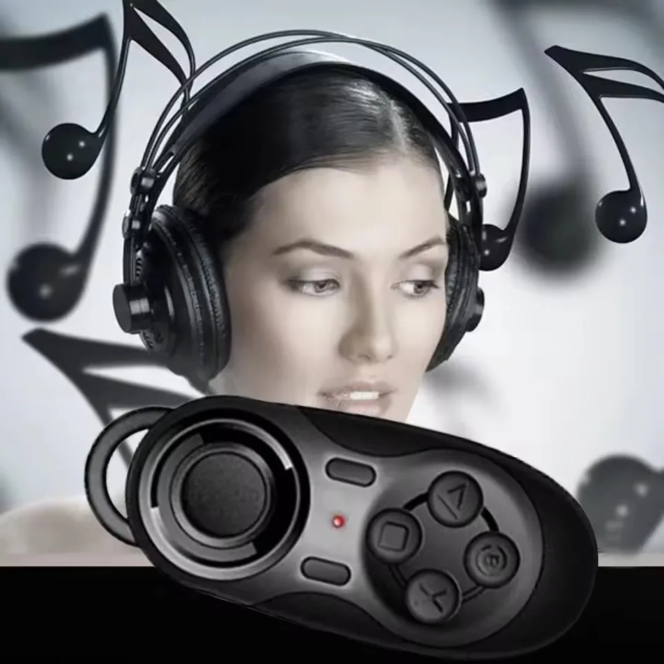 مقبض ألعاب بلوتوث لاسلكي صغير، وحدة تحكم VR، عصا تحكم، مصراع سيلفي عن بعد للهاتف المحمول لأجهزة IOS وأندرويد PC