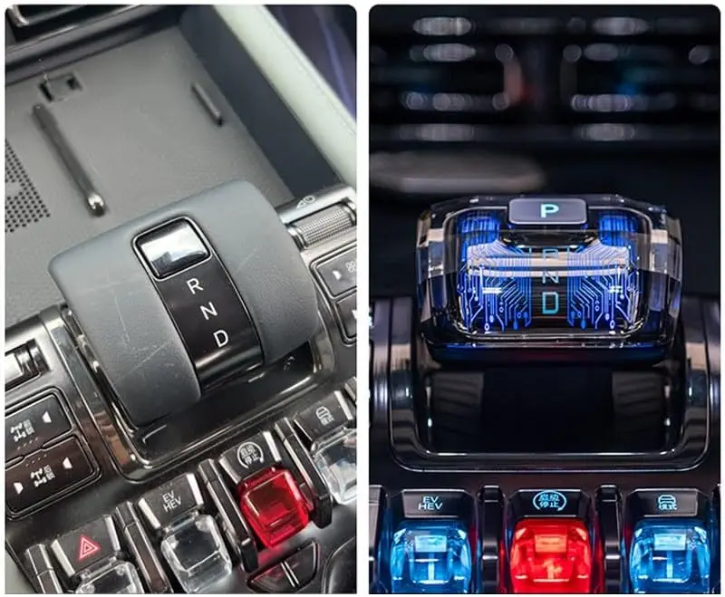 BYD Shark 6 2025 Illuminated Crystal Shift Knob - Easy Install, Fingerprint-Resistant, Color LED Lighting