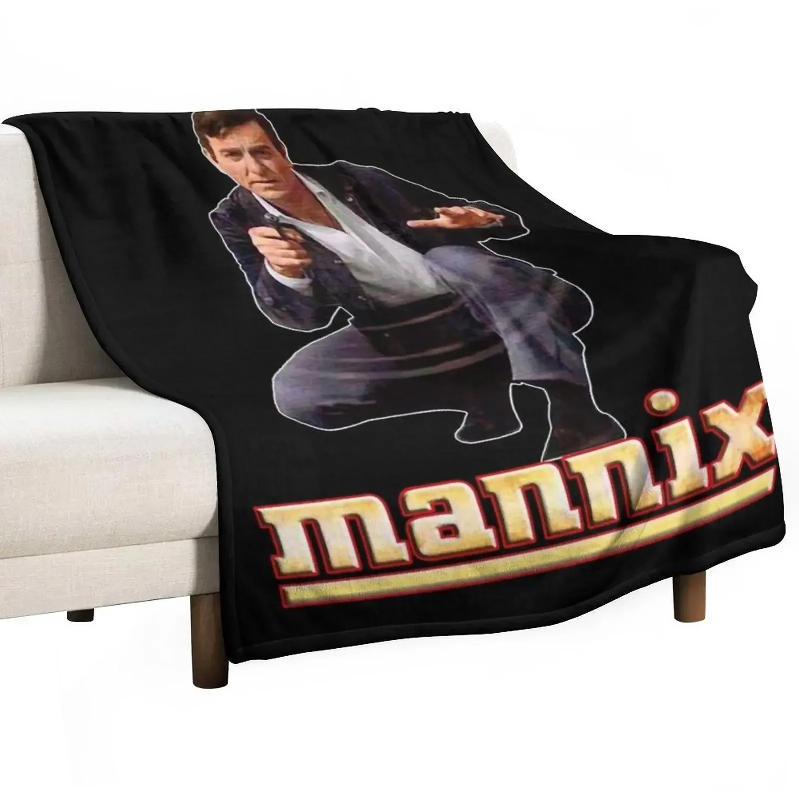 

Mannix Retro Vintage 60s 70s Tribute Throw Blanket Shaggy Bed covers christmas decoration Blankets