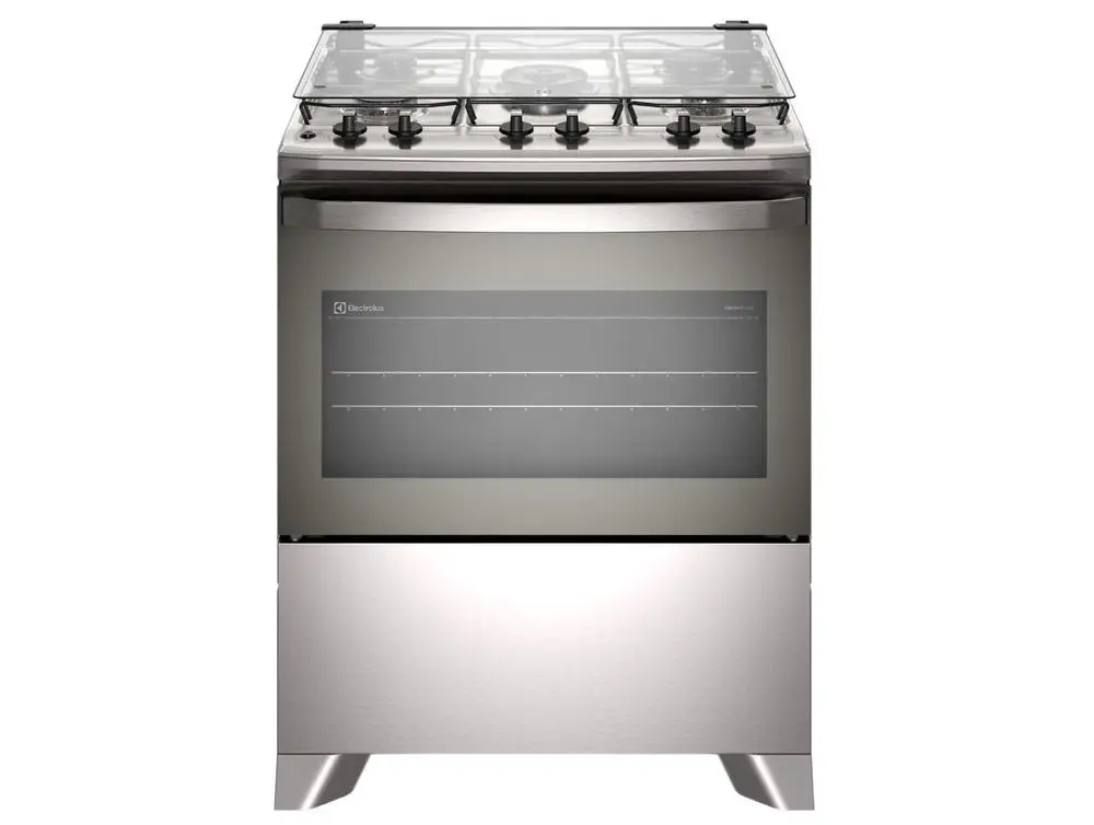 Fogão 5 Bocas Electrolux Inox Cinza Efficient FE5IG - Bivolt