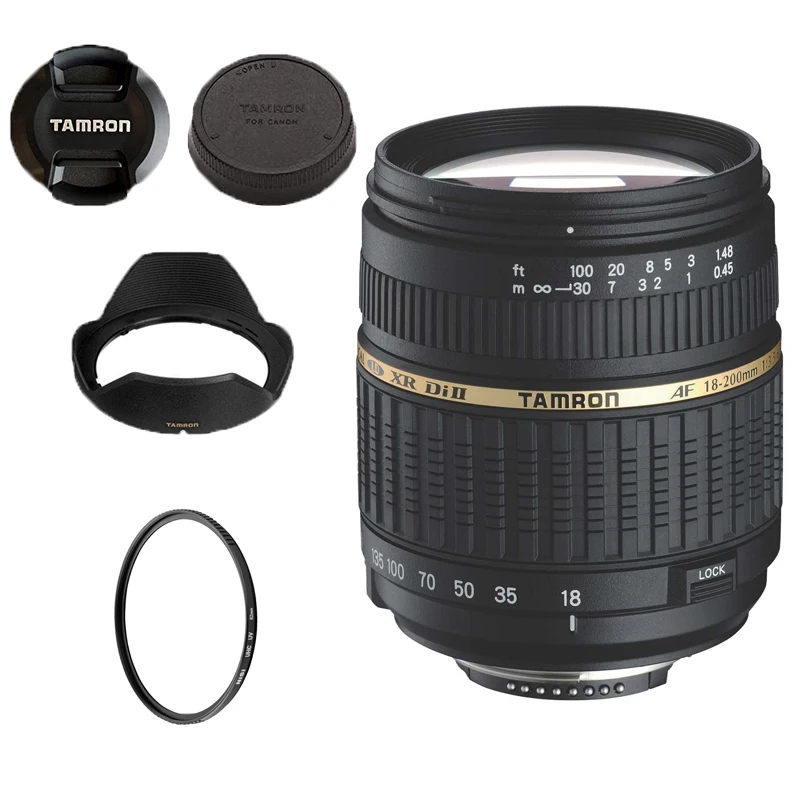 Tamron AF 18-200mm F/3.5-6.3 XR Di II LD Aspherical Macro Lens for Nikon Canon(A14)