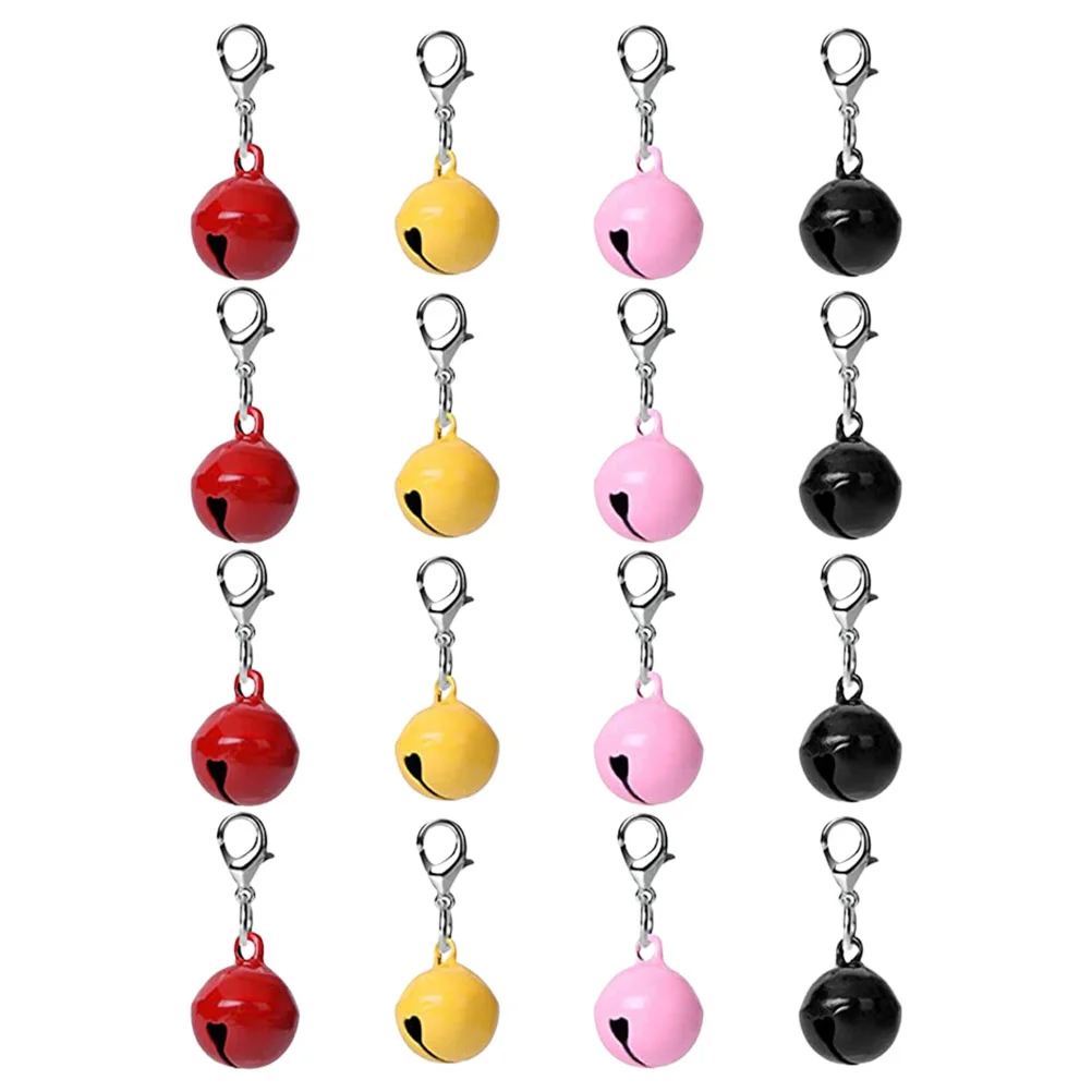 16 Pcs Refined Pet Collar Bells Cat and Dog Accessories (Mixed Hair) 16pcs Metal Multi-function