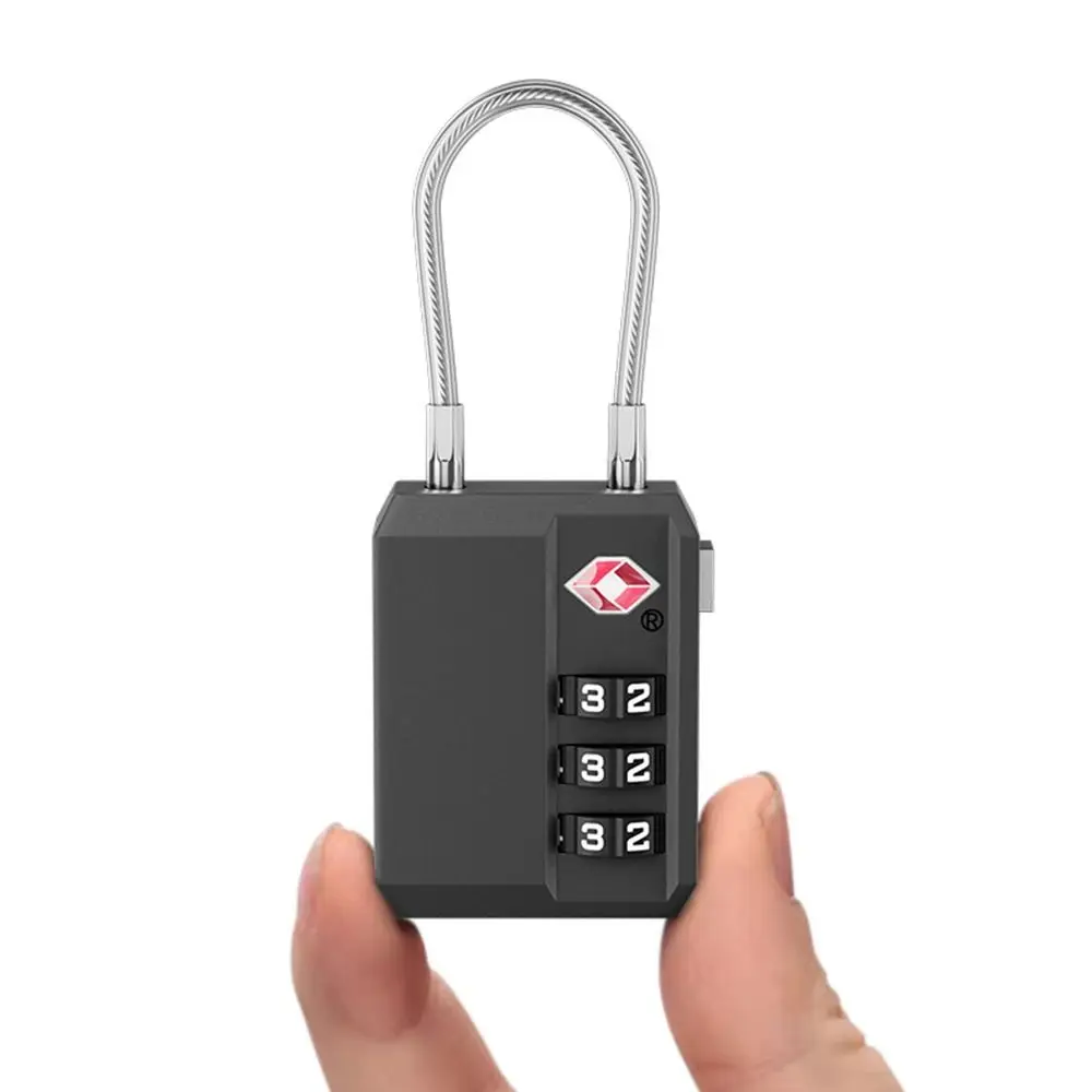 Tsa 3-cijferige Combinatie Slot Anti-Diefstal Lichtgewicht Koffer Bagage Gecodeerd Slot Security Tool Douane Wachtwoord Lock Reizen