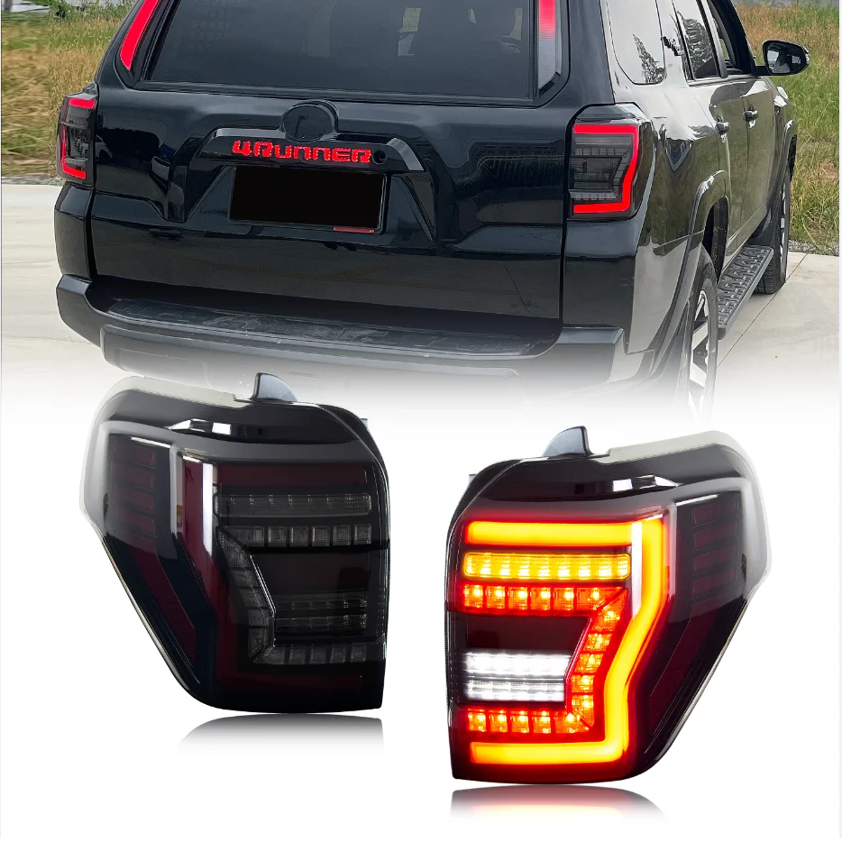 

LED Tail Lights for Toyota 4Runner 2010-2024 5th Gen TRD SR5 Sequential Turn Signal Rear Lamps Assembly