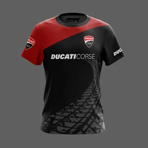 Neue Trocknungstrocknungs Ducati T-Shirt gedruckt High-End Casual Respirable Sweat Absorption Motorcycle Clothing Wettbewerb T-Shirt 9 Hauptverkaufs Ducati -Kleidung - №3