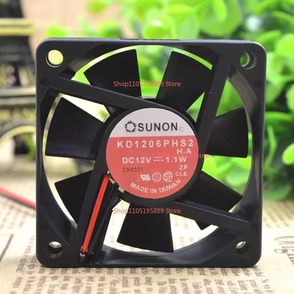 for SUNON KD1206PHS2 DC 12V 1.1W 6015 60mm 60*60*15mm cooling Fan