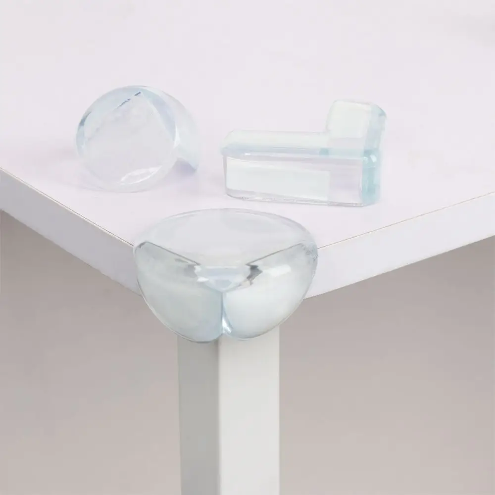 4 قطعة مكتب سلامة الأطفال حشوات للزوايا السيليكون المضادة للتصادم قطاع ركن حامي الحافة