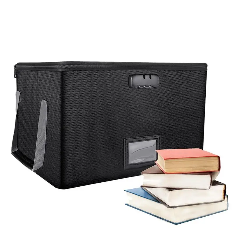 

Fire Proof Document Safe Box Waterproof Safe Box Locking File Box Large Capacity Waterproof Safe Box Sealed Filing Cabinet