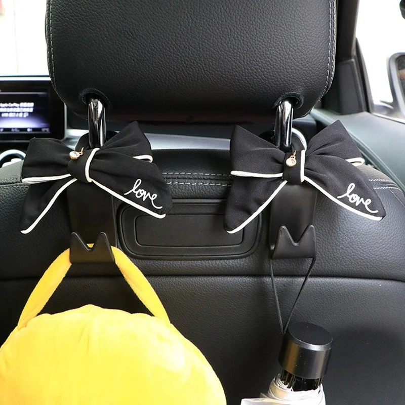 

1/2PCS Car Seat Headrest Hooks for Bags Auto Seat Organizer Hanger Storage Holder for Handbag Purse Bags Clothes Coats Hook