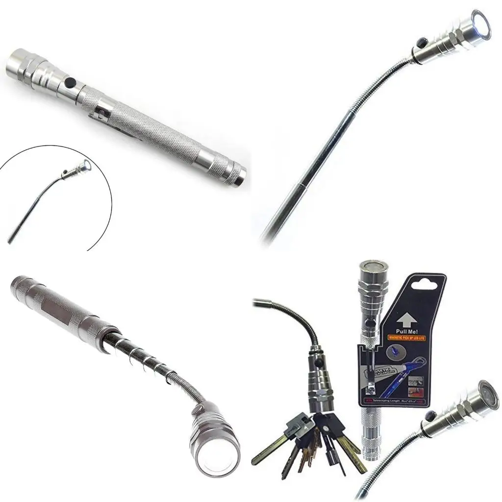 

Flexible Flashlight Torch Lamp 3 LED 360 Degree LED Flashlight for Head Telescopic Pick Up Tool Torch Lamp Lant