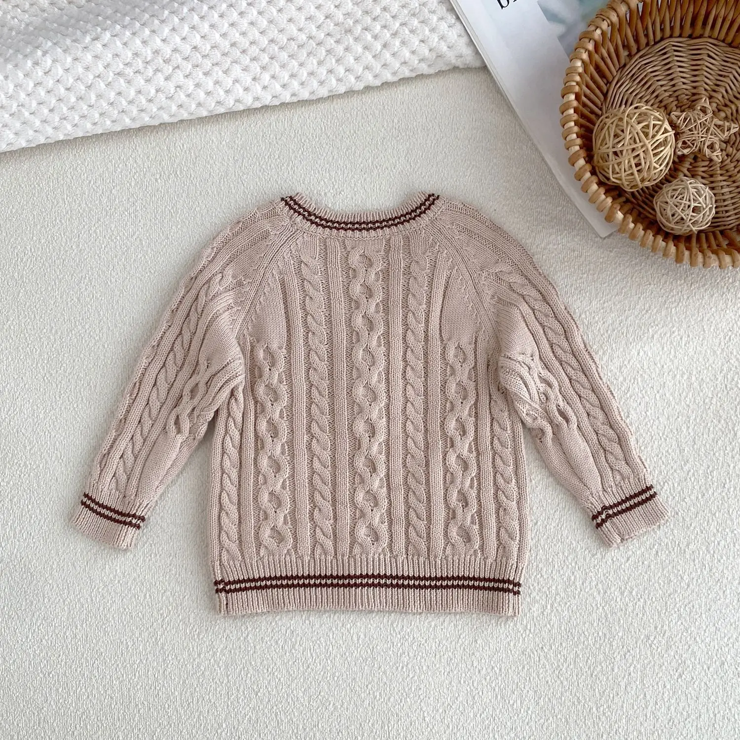 0-3T Newborn Kid Baby Boy Girl Sweater Cardigan Winter Clothes Long Sleeve Warm Knit Knitwear Coat Top Thick Outfit