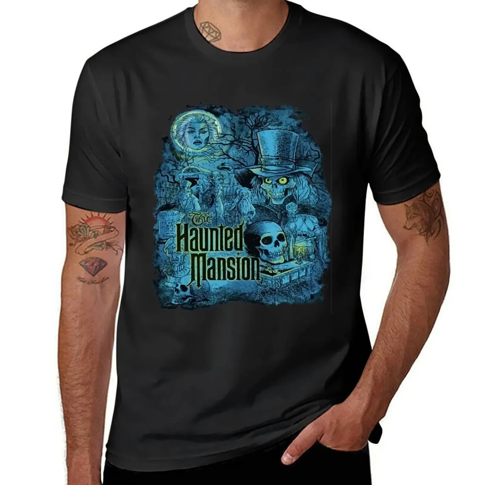 Haunted Mansion T-Shirt custom shirt rapper graphic tees Short sleeve tee new edition plain t shirts men