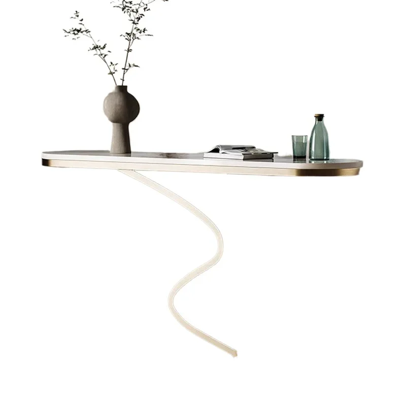 

Light luxury stainless steel entrance table New Chinese high-end entrance cabinet Entry end view platform Aisle corridor strip